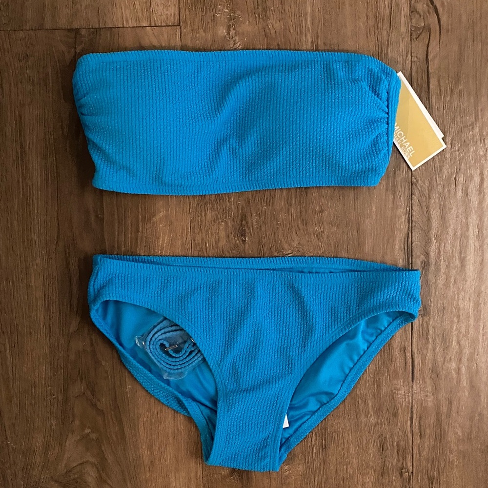 Blue Padded Swimsuit Set